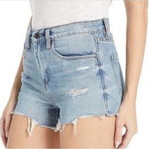 Blank NYC The Barrow Distressed denim Shorts in Acid Trip